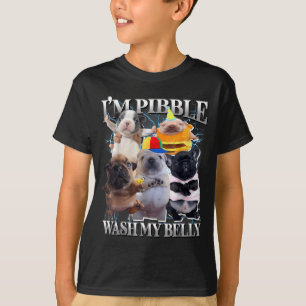 I Am Bble Wash My Belly Funny Dog Clean My Belly M T-Shirt