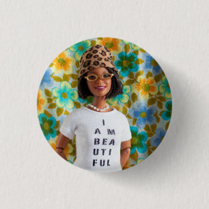 I am beautiful button - Ella
