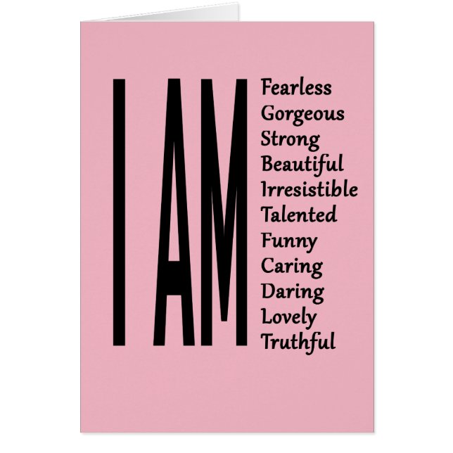 I am beautiful I am gorgeous I am fearless (Front)