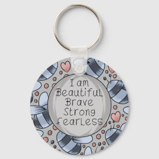 I am beautiful keychain