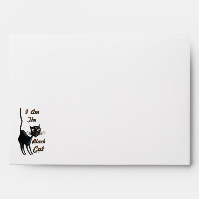 I Am Black Cat Envelope (Front)
