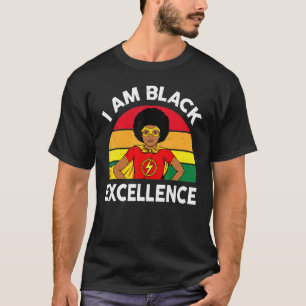 I Am Black Excellence African American History Boy T-Shirt