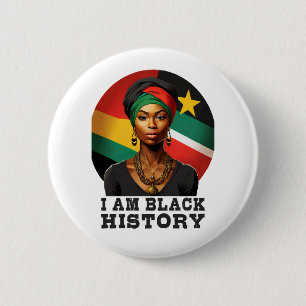 I am Black History 2 Inch Round Button