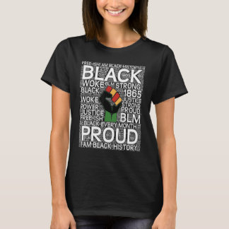 I Am Black History African Colours Black History M T-Shirt