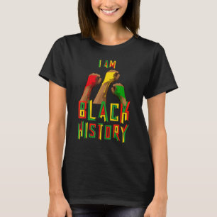 I Am Black History Afro American Melanin Pride Afr T-Shirt