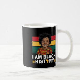 I Am Black History Afro Boy Little Melanin Prince Coffee Mug