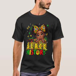 I Am Black History Afro Girl Little Melanin Prince T-Shirt