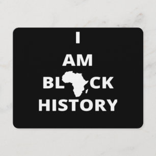 I Am Black History - Black History Month Classic Invitation