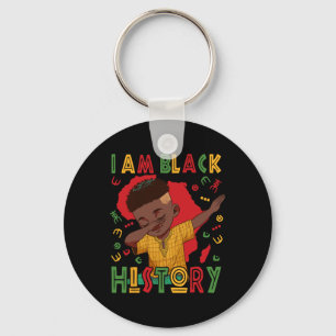 I Am Black History Boy Black History Month Keychain