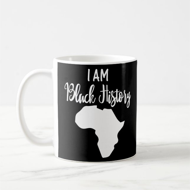 I Am Black History  Coffee Mug (Left)