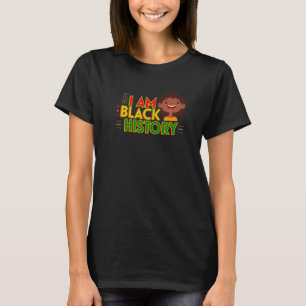 I Am Black History Cute Girl African American Blac T-Shirt