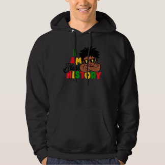 I Am Black History  For Kids Boys Black History Mo Hoodie
