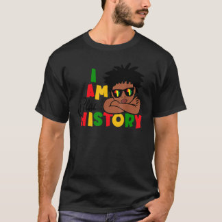 I Am Black History For Kids Boys Black History Mo T-Shirt