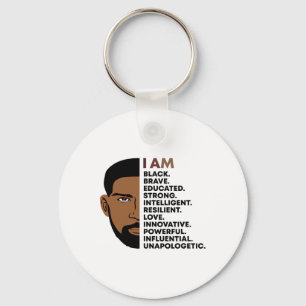 I Am Black History Inspiring African American Prid Keychain