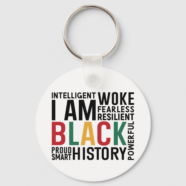 I Am Black History Keychain (Front)