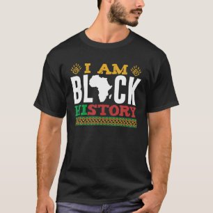 I Am Black History Lives BLM Melanin Dashiki Peace T-Shirt