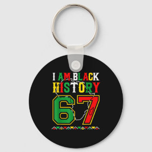 I Am Black History Month 67 Meme African American Keychain