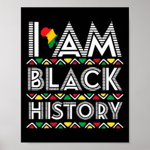 I Am Black History Month Africa Aboriginal Art Afr Poster