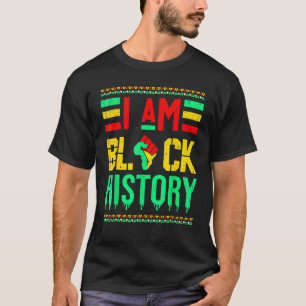 I Am Black History Month African American Black Pr T-Shirt