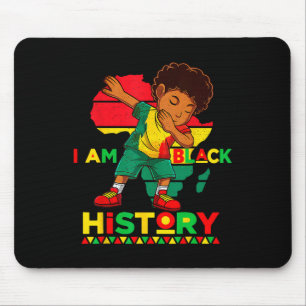 I Am Black History Month African American For Boys Mouse Pad