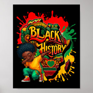 I Am Black History Month African American For Boys Poster