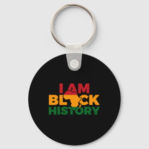 I Am Black History Month African American Pride Ce Keychain