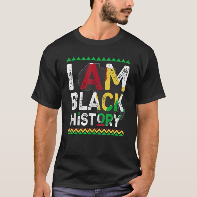 I Am Black History Month African American Pride Ce T-Shirt (Front)