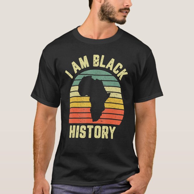 I Am Black History Month Afro African Pride Boys G T-Shirt (Front)