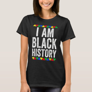 I Am Black History Month Afro African Pride Men Wo T-Shirt