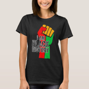 I Am Black History Month Afro Frican Pride Boys Gi T-Shirt