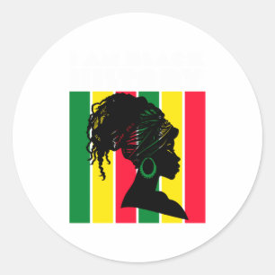 I Am Black History Month Teacher Matching Couples Classic Round Sticker