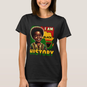 I Am Black History Month Youth Pride African Melan T-Shirt