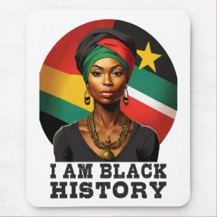 I am Black History Mouse Pad