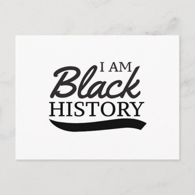 i am black history postcard (Front)