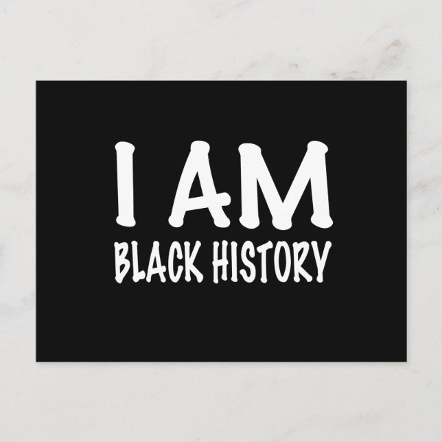 I Am Black History Postcard (Front)