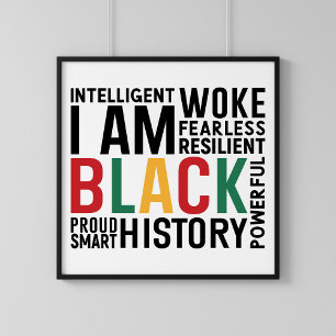 I Am Black History Poster