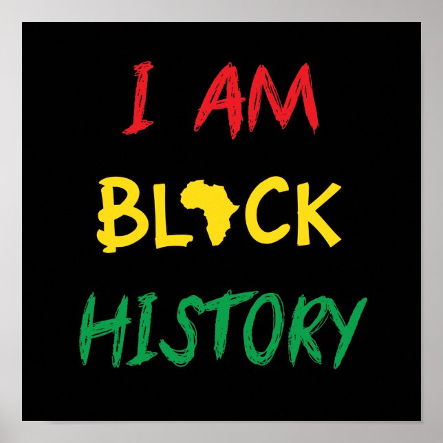 I Am Black History Poster (Front)