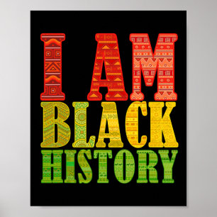 I Am Black History Strong African American Junetee Poster