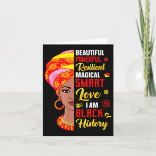 I Am Black History Women Black History Month Celeb Card