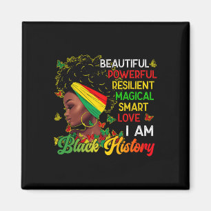 I Am Black History Women Black History Month Celeb Magnet