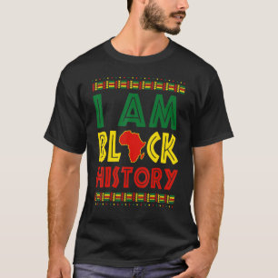 I Am Black Woman Black History Month Educated Blac T-Shirt