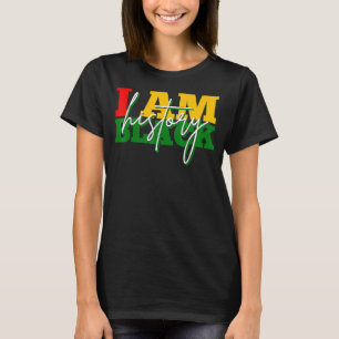 I Am Black Woman Black History Month Educated Blac T-Shirt