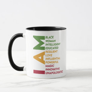 I Am Black Woman Black History  Mug
