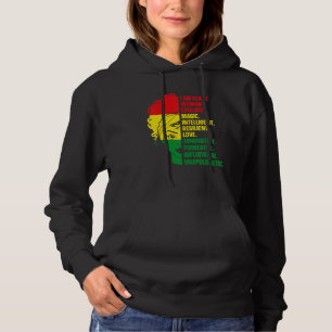 I Am Black Woman Educated Melanin Black History Mo Hoodie