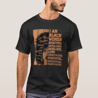 I Am Black Women Black History Month African Ameri T-Shirt