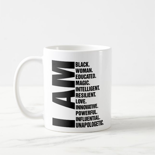 I am black women mug (Left)