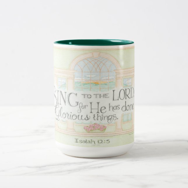 I AM Blessed Sing to Lord Coffee Mug (Center)