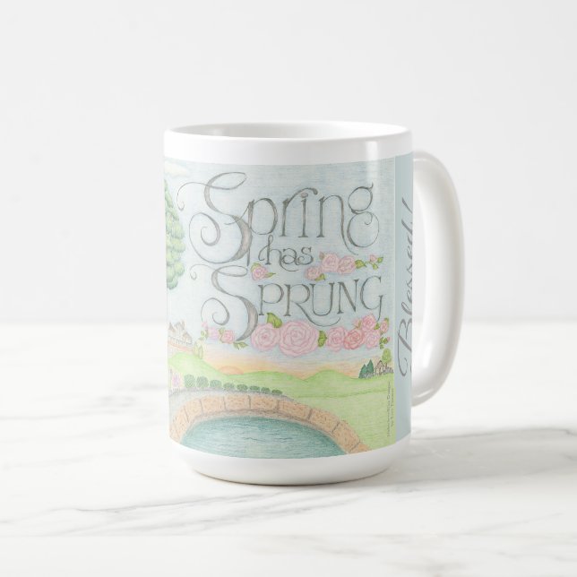 I AM Blessed! Spring Has Sprung Coffee Mug (Front Right)