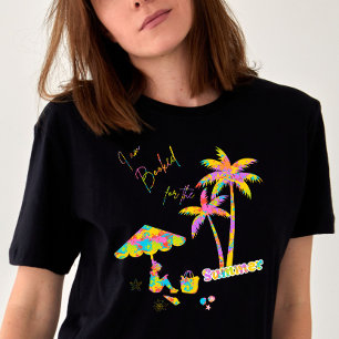 "I am Booked for the Summer" Custom Vacation Tri-Blend Shirt