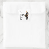 I am born to ride but forced to work funny horse  square sticker (Bag)